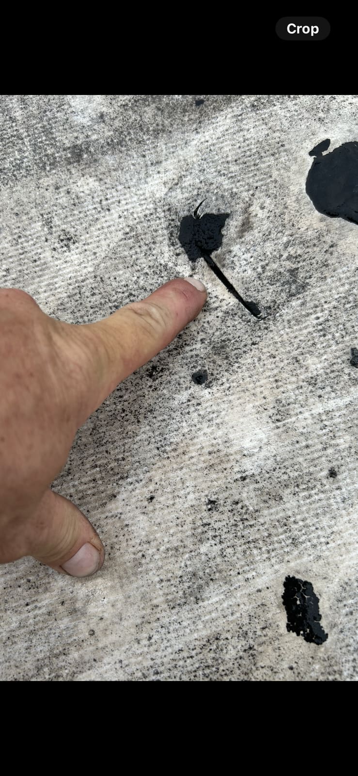 Tracing a leak — slice found in the roof system